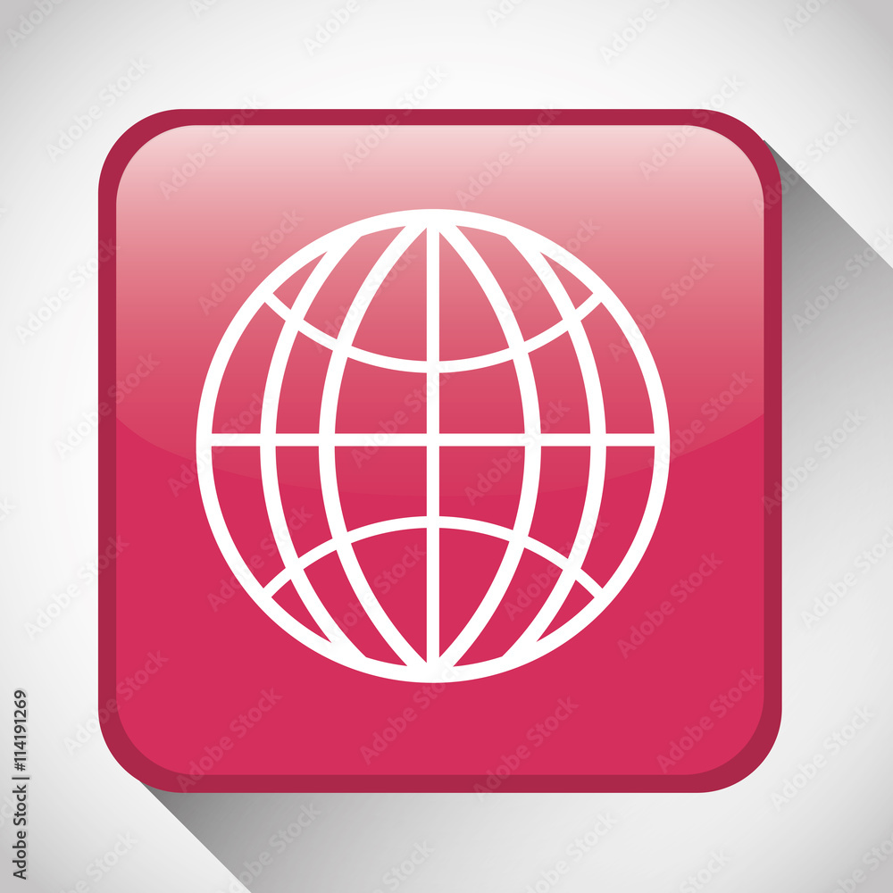 internet button icon. Social media design. vector graphic internet button icon. Social media design. vector graphic