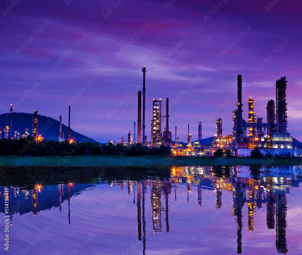 Oil refinery factory. Oil refinery factory.