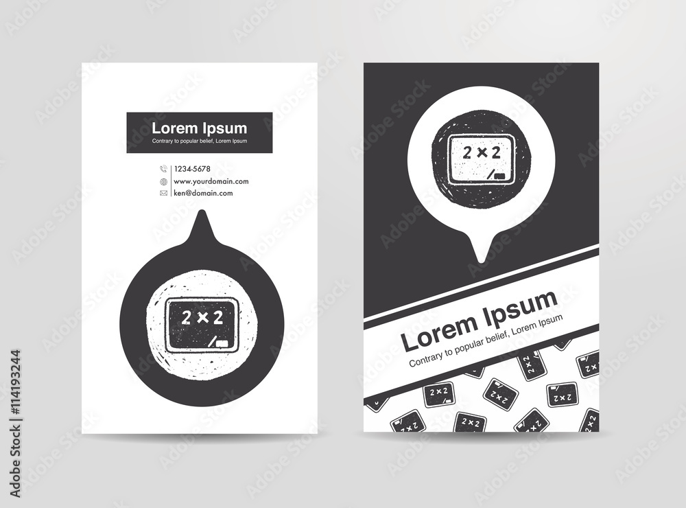 Naklejka premium doodle blackboard