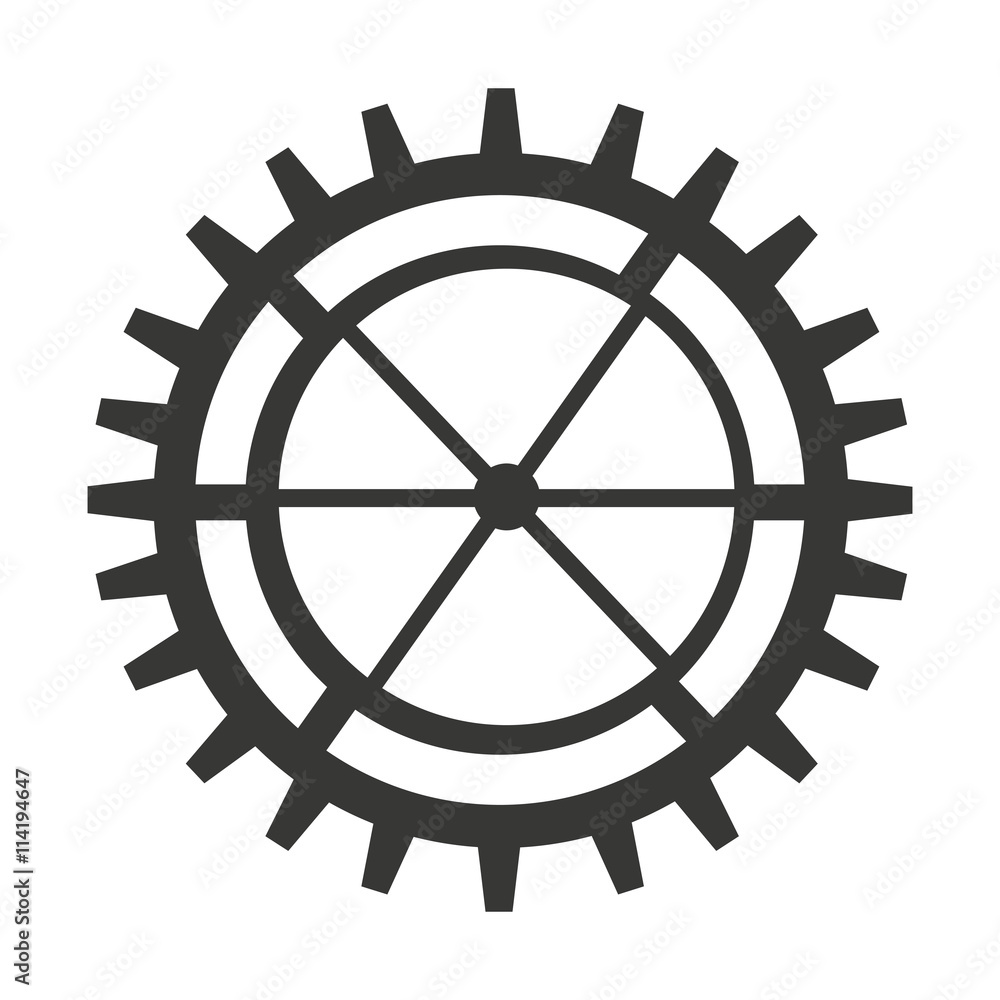 Obraz premium gear machine style isolated icon design