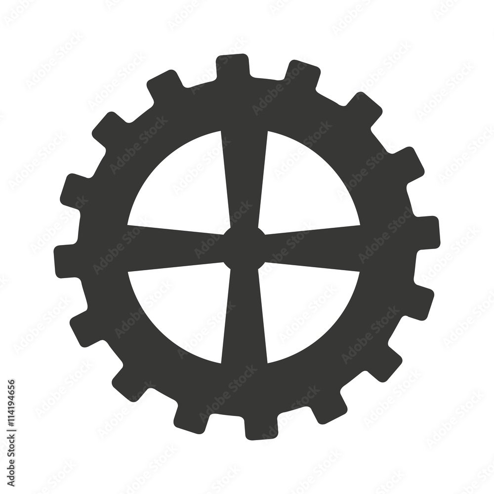 gear machine style isolated icon design gear machine style isolated icon design