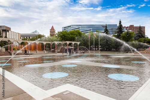 Olympic Plaza in Downtown Calgary
