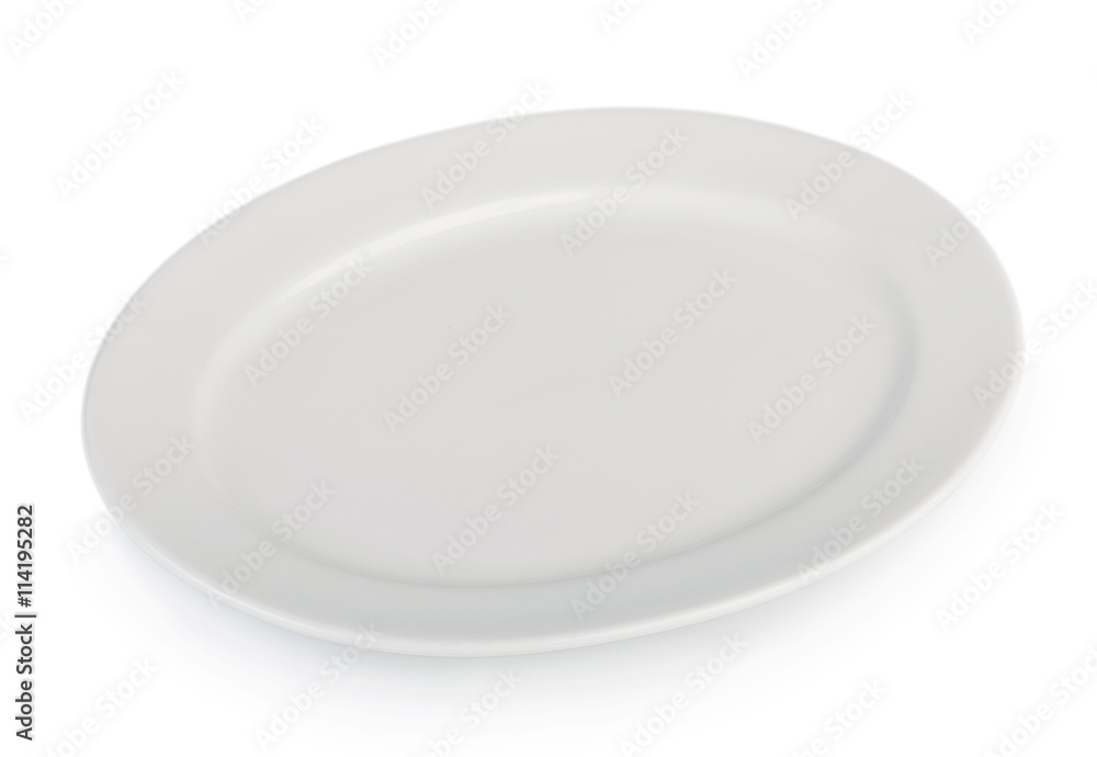 white plate isolated on white background white plate isolated on white background