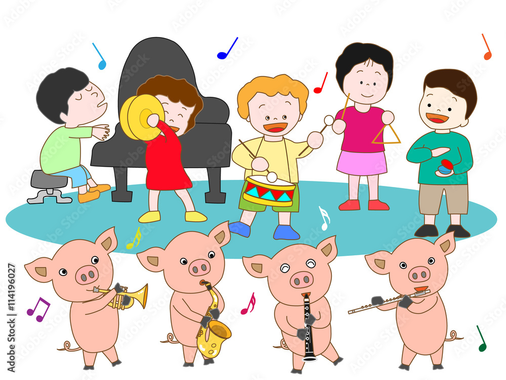 子豚と子供のコンサート