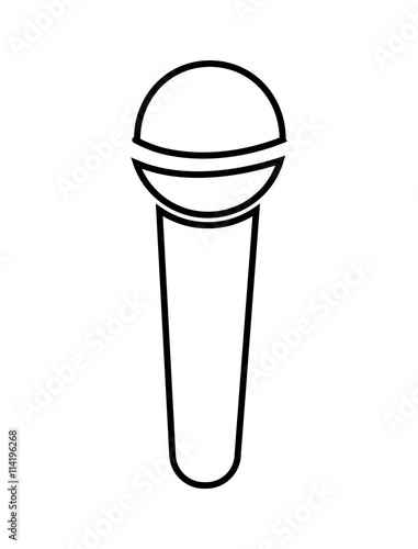 microphone isolated icon design