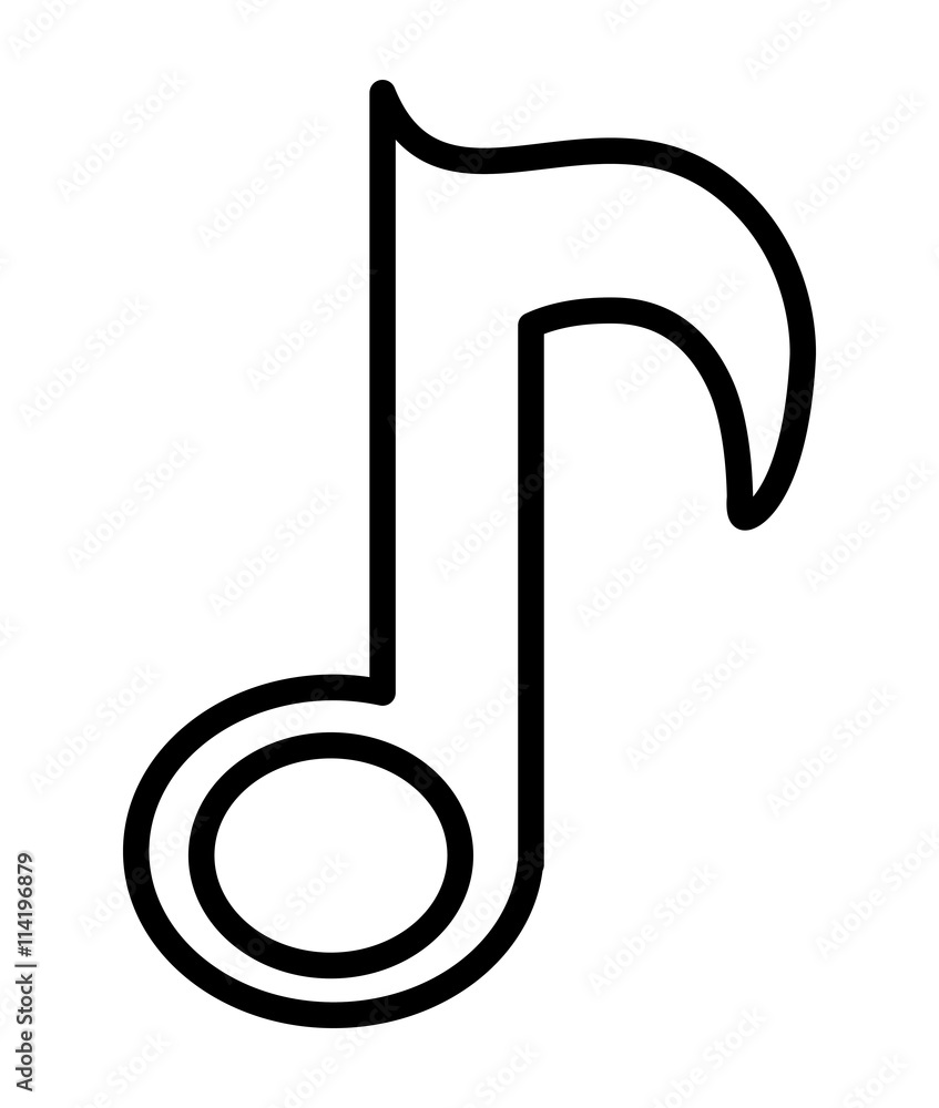 music note isolated icon design music note isolated icon design