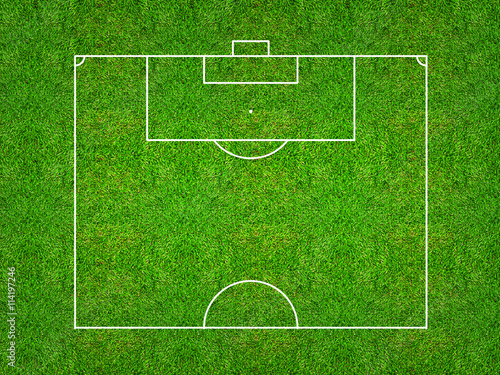 Half of football field or soccer field pattern and texture for create soccer tactic.