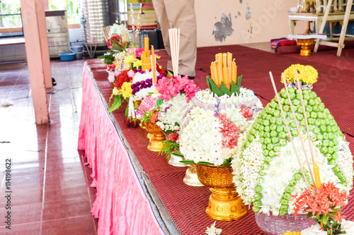 Obraz na płótnie traditionally of Respect Teacher Day,thailand