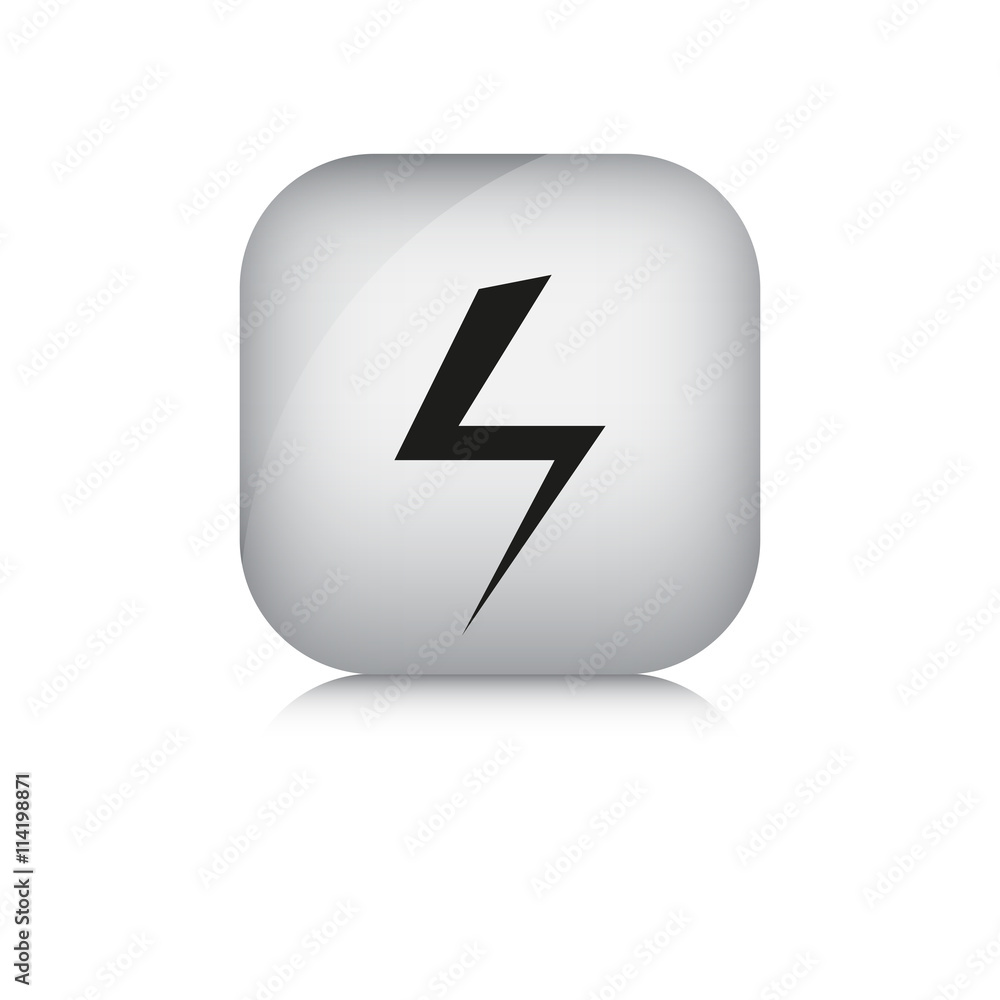 Power vector icon in isolate white background. Power vector icon in isolate white background.