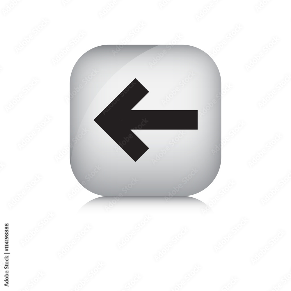 Previous vector icon in isolate white background. Previous vector icon in isolate white background.