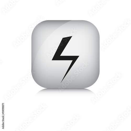 Power vector icon in isolate white background.