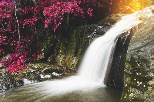 Fototapeta Naklejka Na Ścianę i Meble -  waterfall in the national park, pala u waterfall
