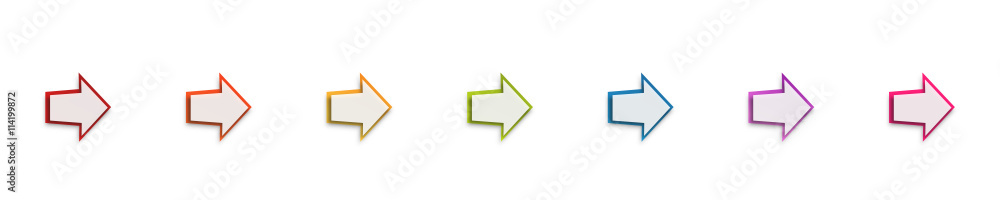 Pfeil Banner Band Pfeile Regenbogen Bunt Reihe Pfeil Banner Band Pfeile Regenbogen Bunt Reihe