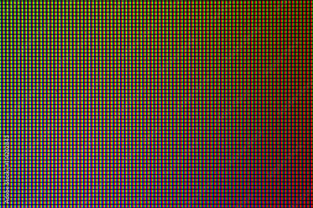 Closeup RGB led diode from led TV and led monitor screen display panel. Colorful led screen for background and design with copy space for text or image. Closeup RGB led diode from led TV and led monitor screen display panel. Colorful led screen for background and design with copy space for text or image.
