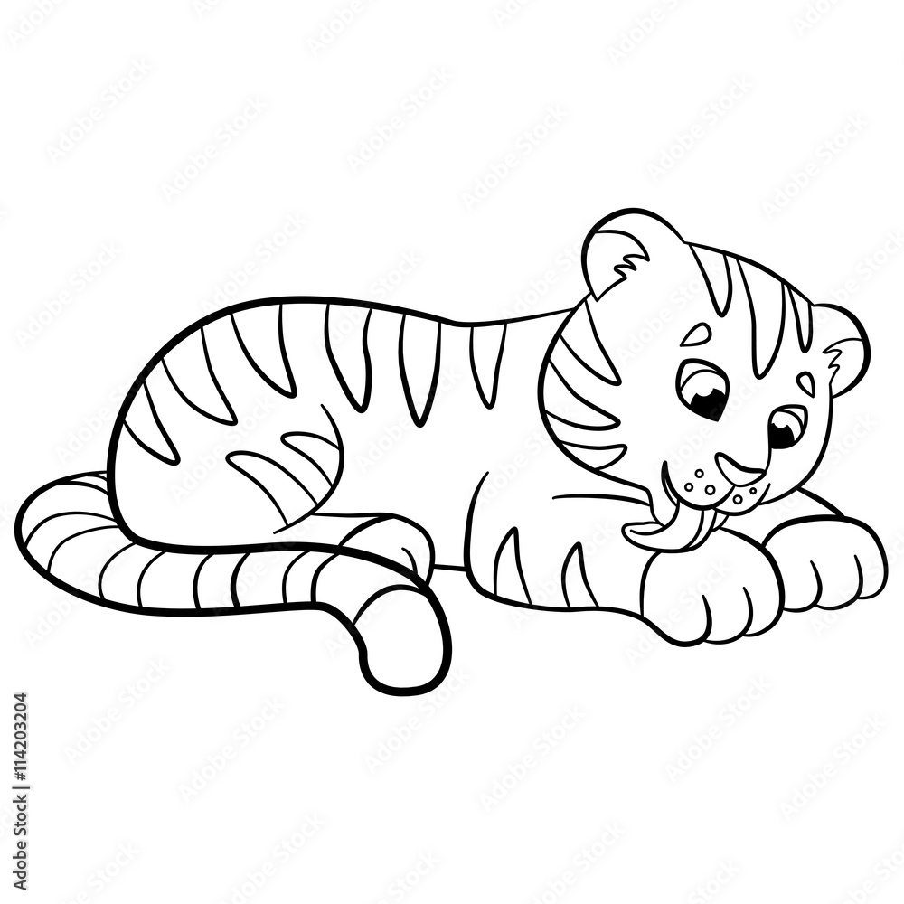 90 Collections Cute Coloring Pages Tiger  Free