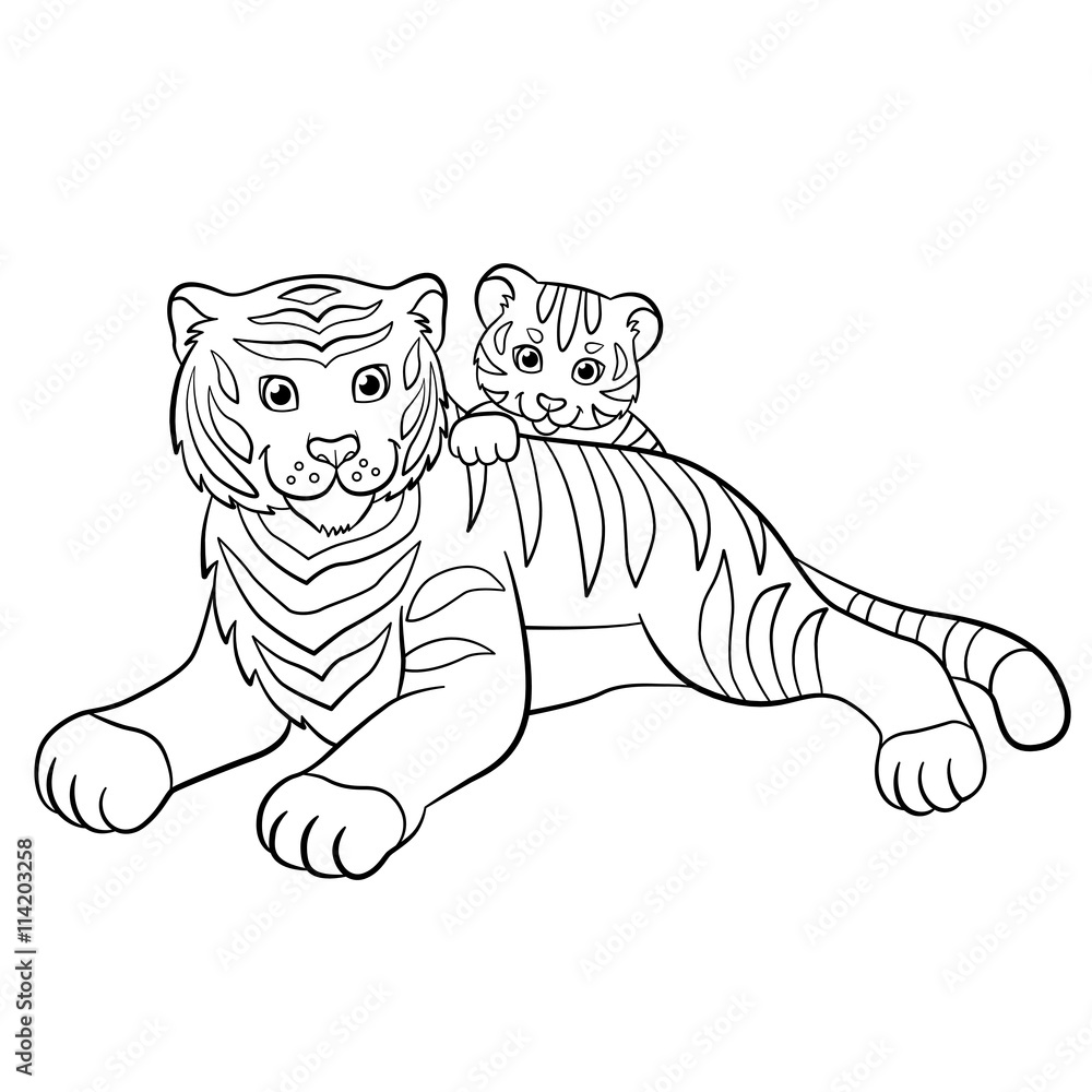 coloring pages of tigers