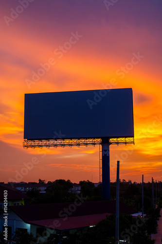 Blank billboard