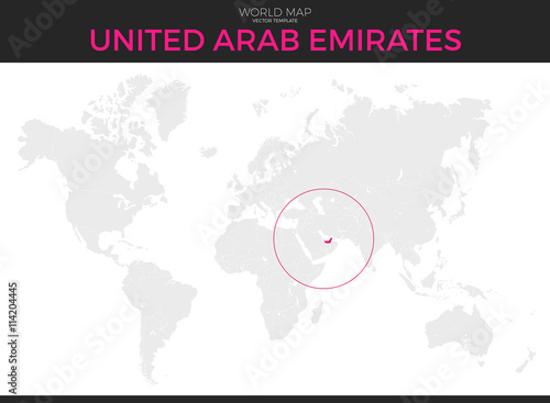 United Arab Emirates Location Map