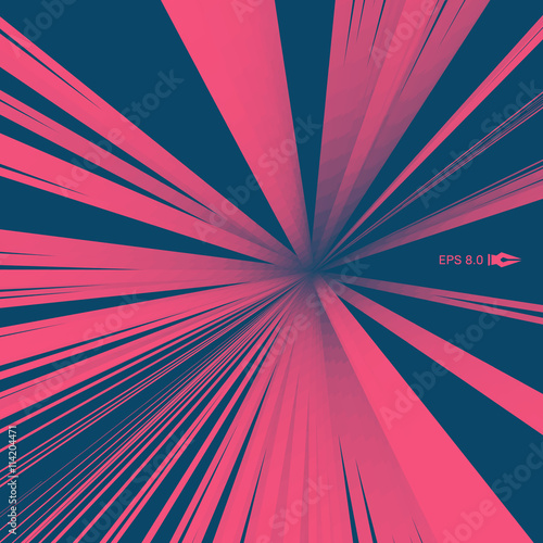 Optical Fiber. Vector Illustration. 3D Abstract Background.