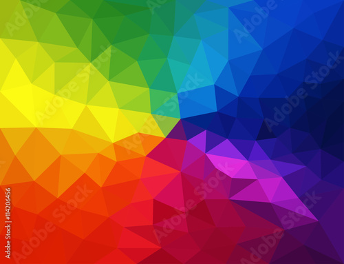 Vector abstract colorful triangles background