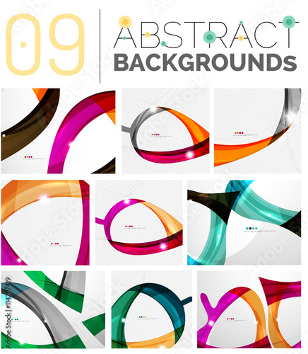 Set of abstract backgrounds