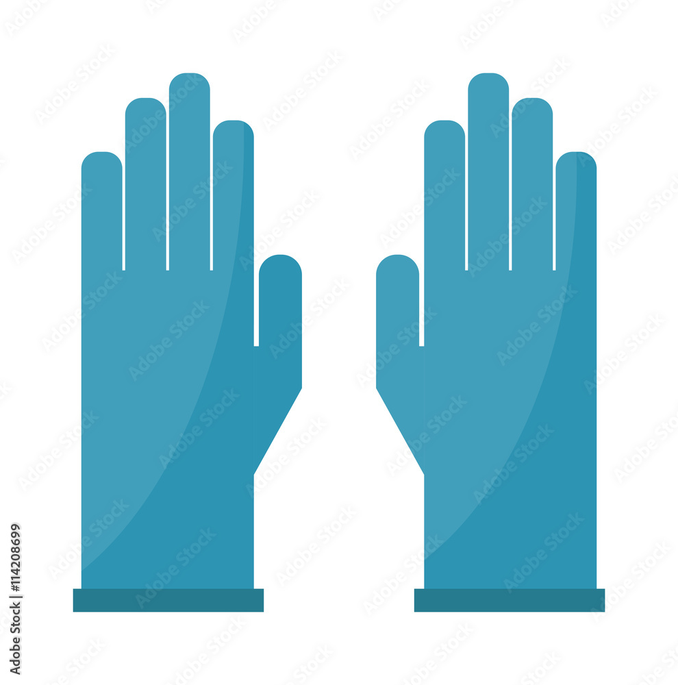 Gloves cartoon vector illustration isolated on white. Gloves cartoon vector illustration isolated on white.