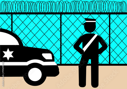 Illustration Grenzschutz 