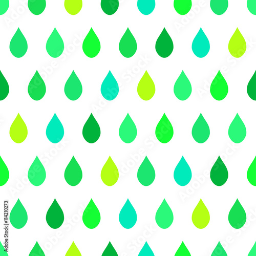 Green Tone Rain White Backg...