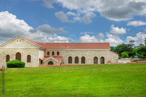 the rebuild roman city of carnuntum near vienna