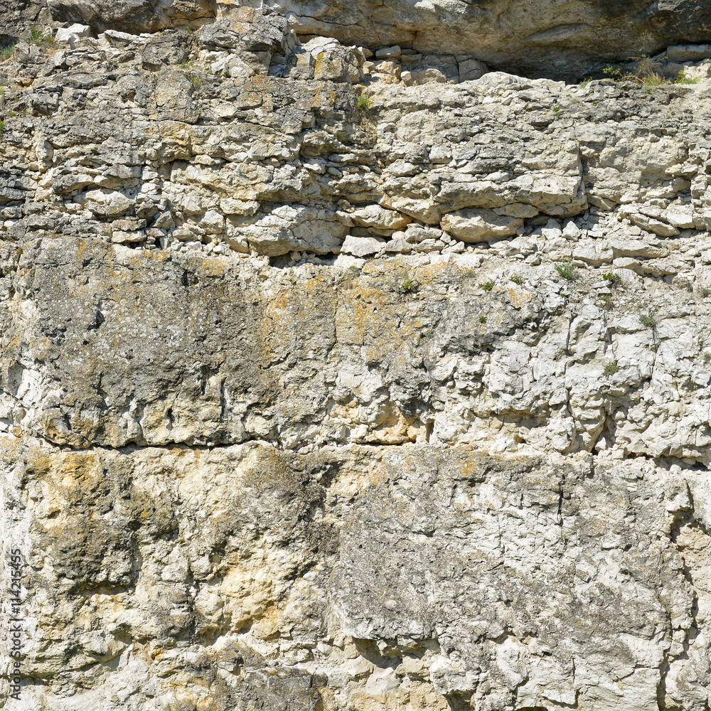 Fototapeta premium Geological section of sedimentary rocks. Background