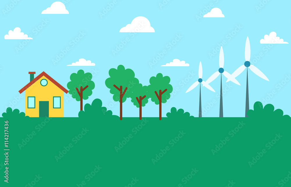 Wind energy eco friendly environment design Wind energy eco friendly environment design