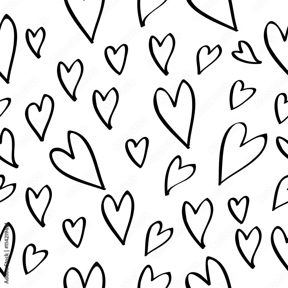 Heart shape seamless pattern Heart shape seamless pattern