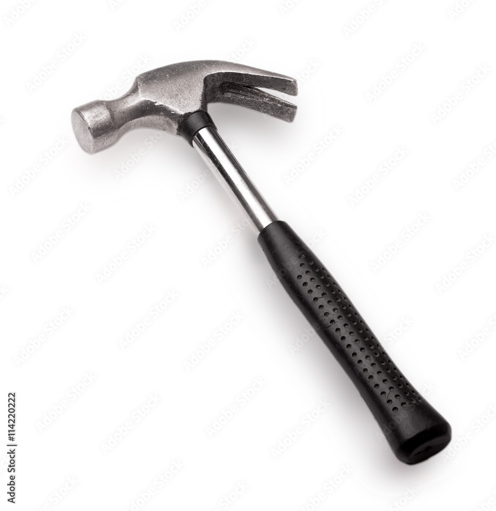 Metal Hammer with a rubber handle Metal Hammer with a rubber handle