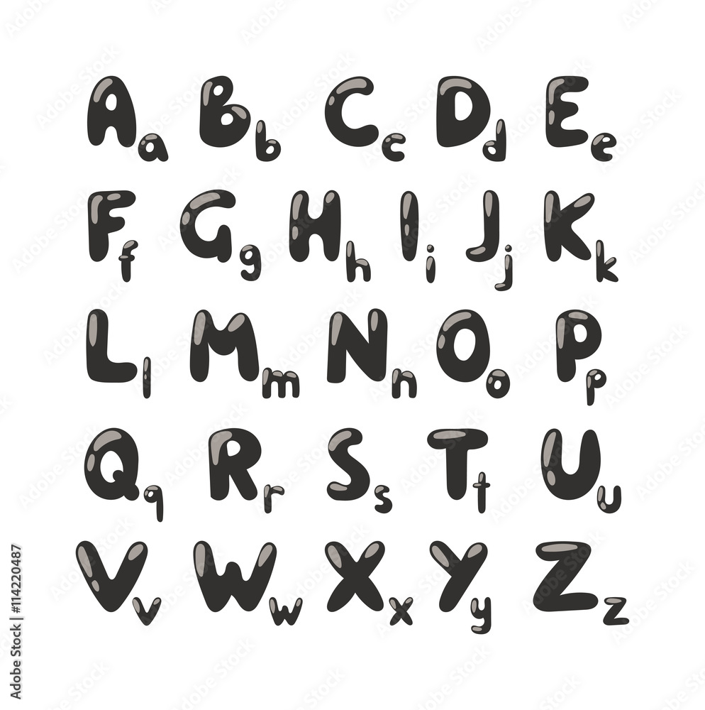 Cartoon vector illustration of funny text letters alphabet black silhouette for children education. Alphabet black silhouette font, abc set and alphabet. Black silhouette education alphabet cartoon Cartoon vector illustration of funny text letters alphabet black silhouette for children education. Alphabet black silhouette font, abc set and alphabet. Black silhouette education alphabet cartoon