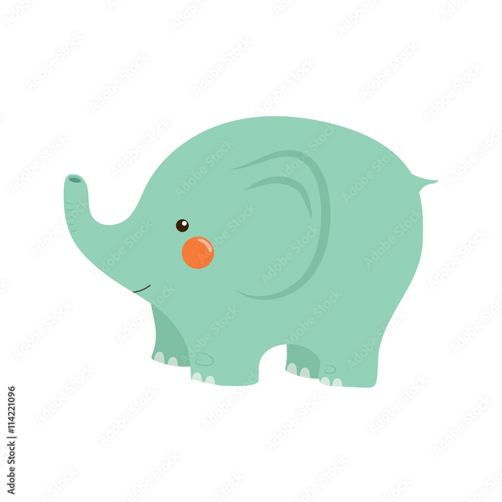 Elephant Stylized Childish Illustration Elephant Stylized Childish Illustration