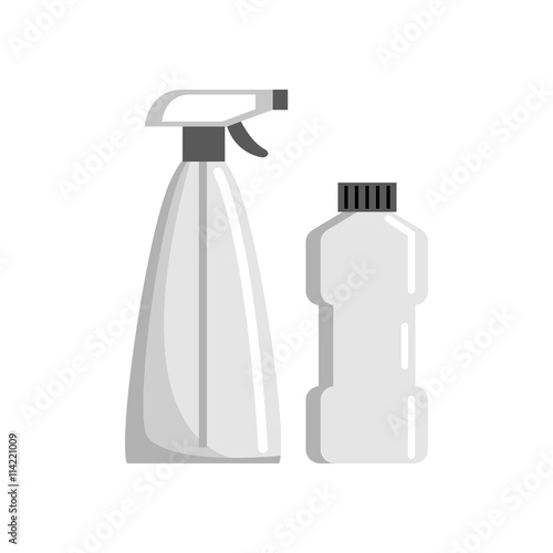 Cleaning tools. Vector illustration.