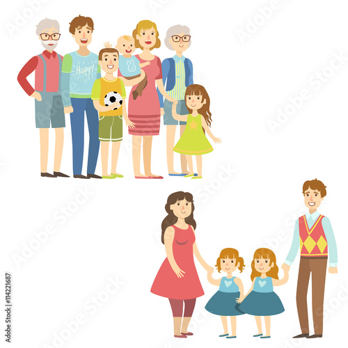 Full Families Posing Together
