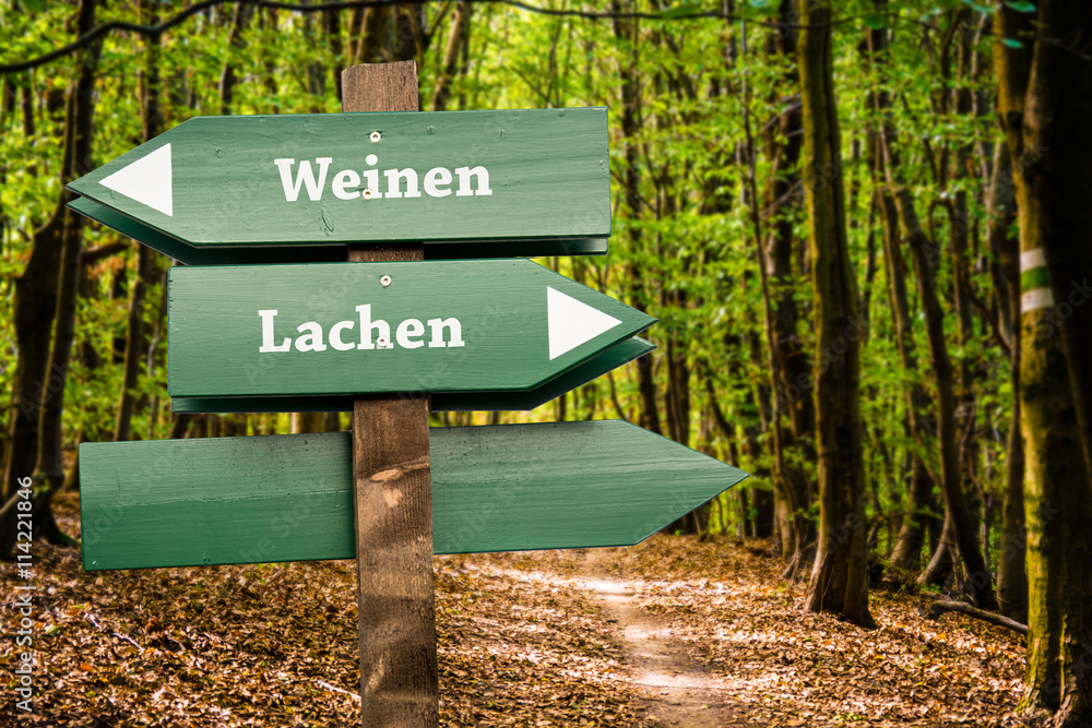 Schild 98 - Lachen