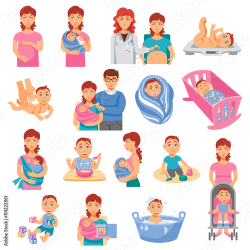 Parents Icons Set 