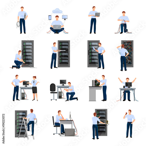 System Administrator Icons Set