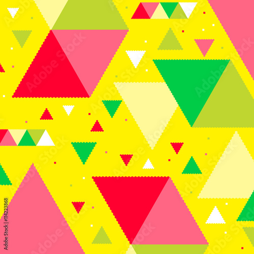 Abstract Pattern Background - Vector Illustration, Graphic Design, Editable For Your Design. Pattern Triangle Concept