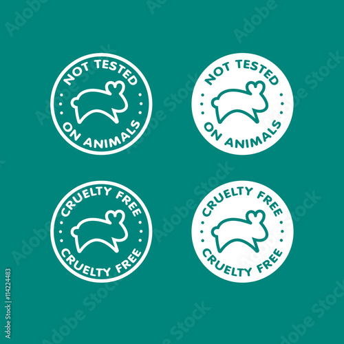 Cruelty free - not tested on animals sign icon symbol