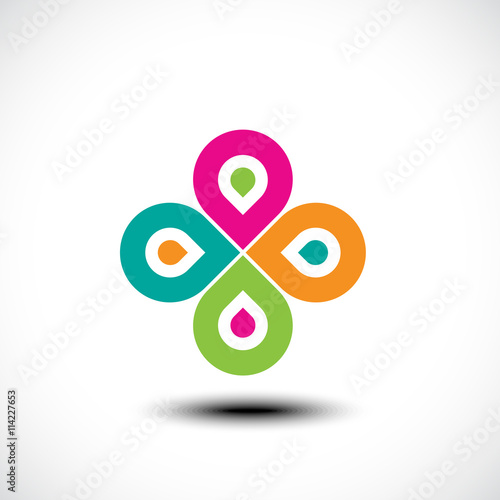 Abstract business logo. Vector illustration