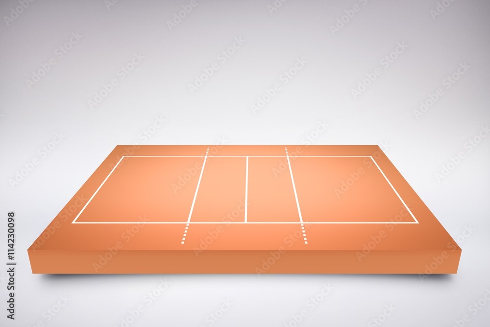 Composite image of drawing of sports field Composite image of drawing of sports field