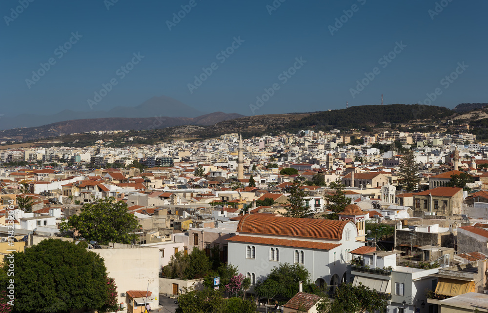 The city Rethymnon Crete
