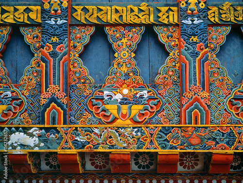 PARO, BHUTAN - OKTOBER 2005: Taktsang Palphug Monastery photo