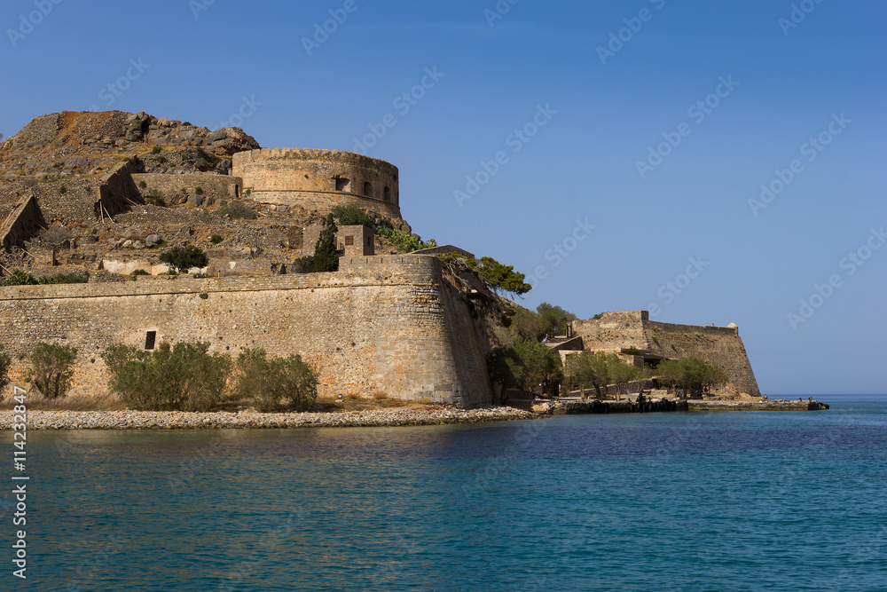 The Venetian fortress on the island Spinalonga