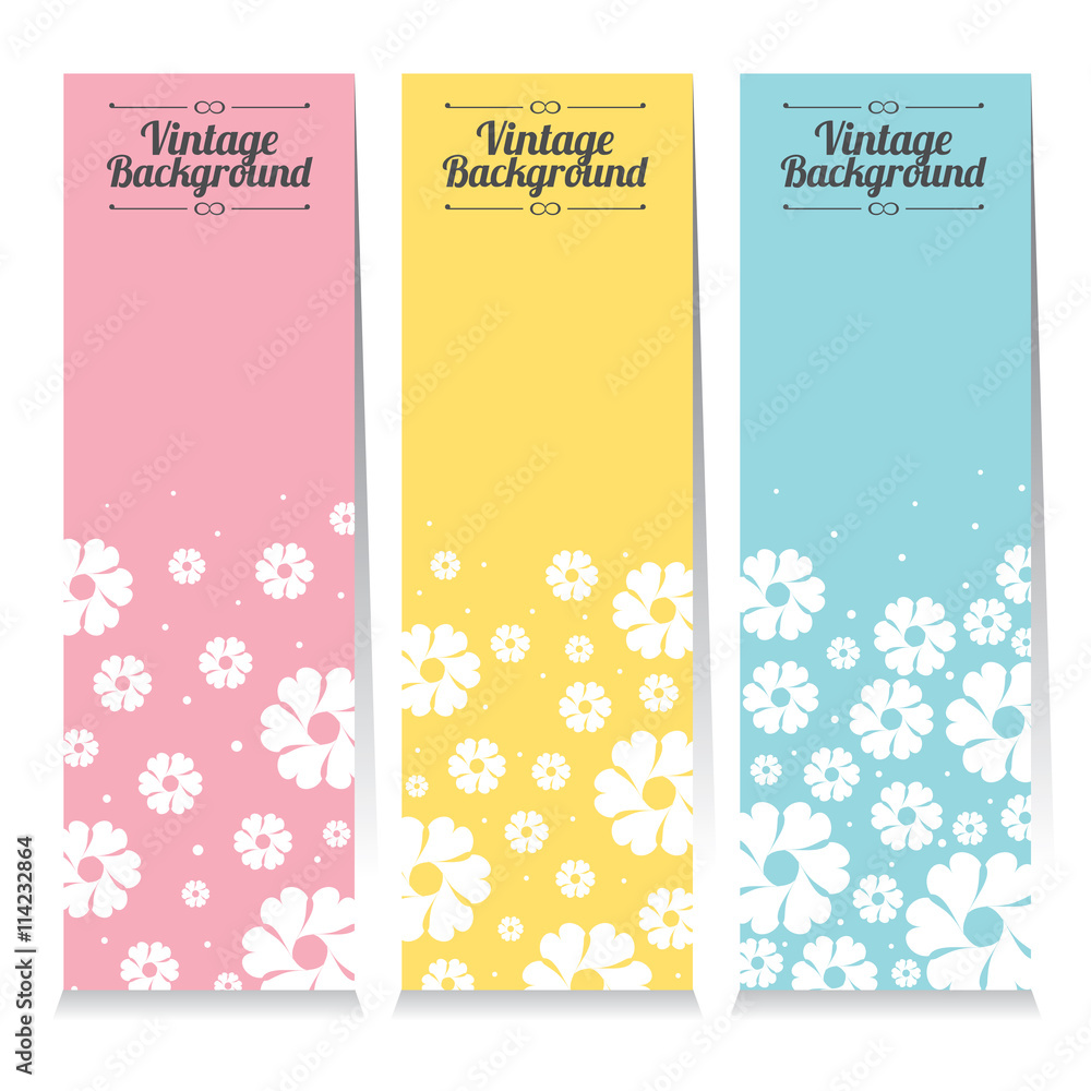Set Of Three Oriental Style Vertical Banners Vector Illustration.