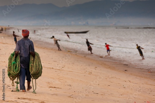 Sierra Leone, West Africa, the beaches of Yongoro photo