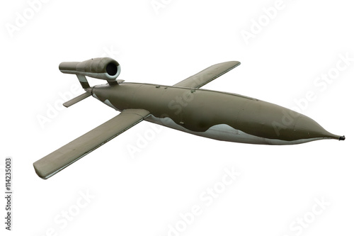 Plakat v1 rocket isolated on white